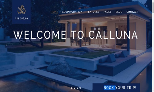 Hotel Calluna Wordpress Theme